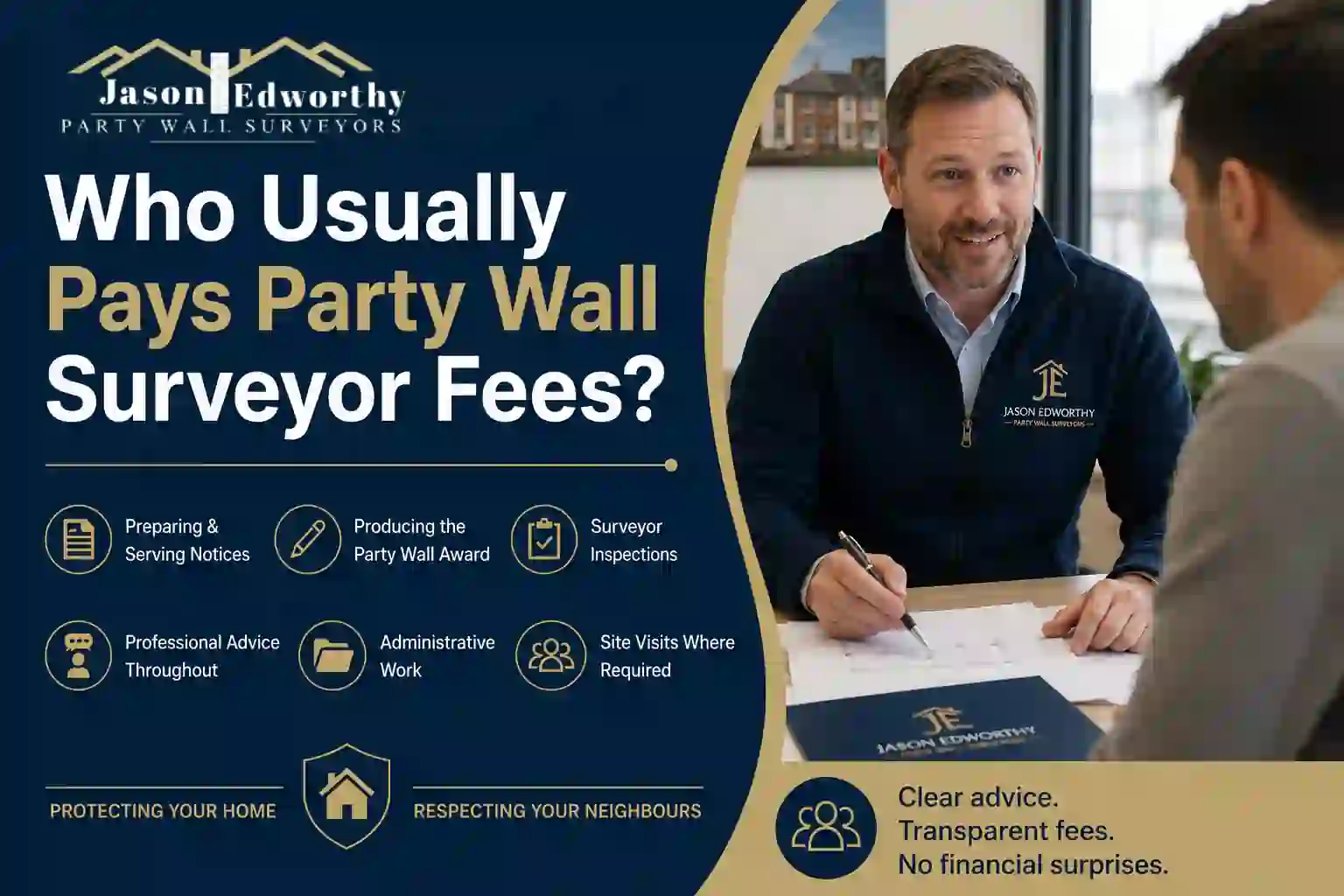 Who Usually Pays Party Wall Surveyor Fees Haslingden?